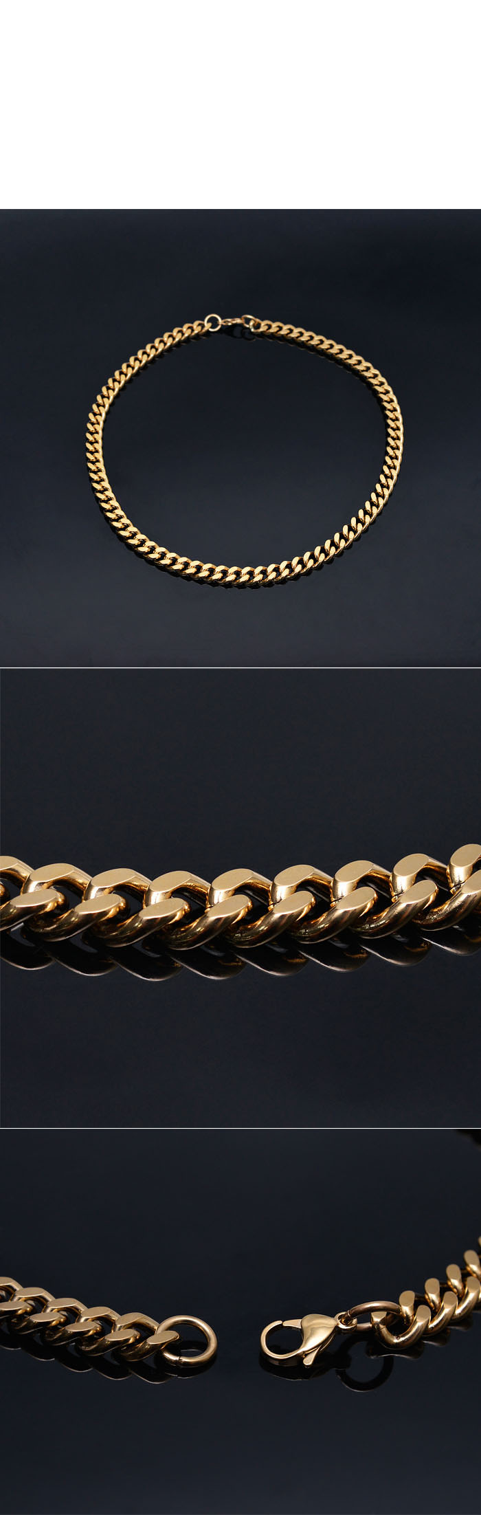 Accessories Necklaces Gold Steel Short Swag ChainNecklace 232